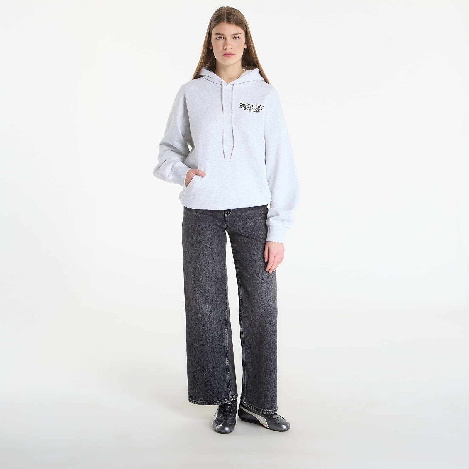 Pánske mikiny Carhartt WIP Hooded Sean Hamilton Sweat UNISEX Ash Heather