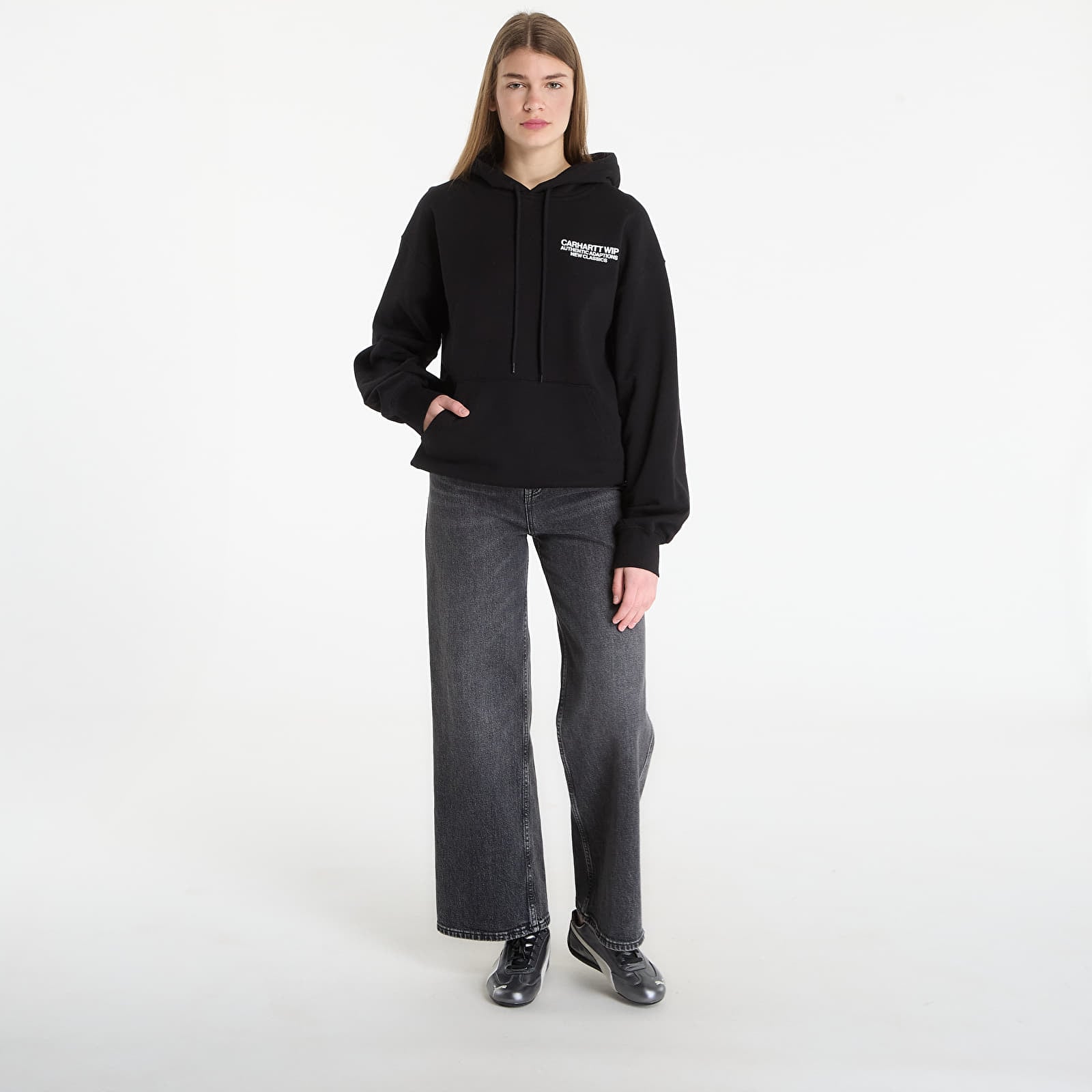 Pánske mikiny Carhartt WIP Hooded Sean Hamilton Sweat UNISEX Black