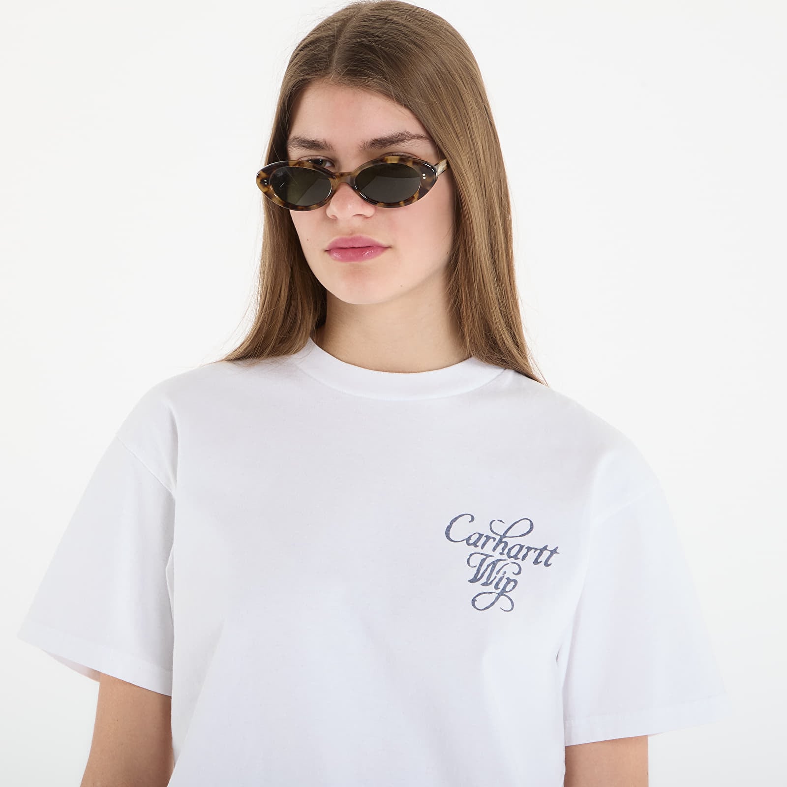 Pánske tričká Carhartt WIP S/S Vestige T-Shirt UNISEX White