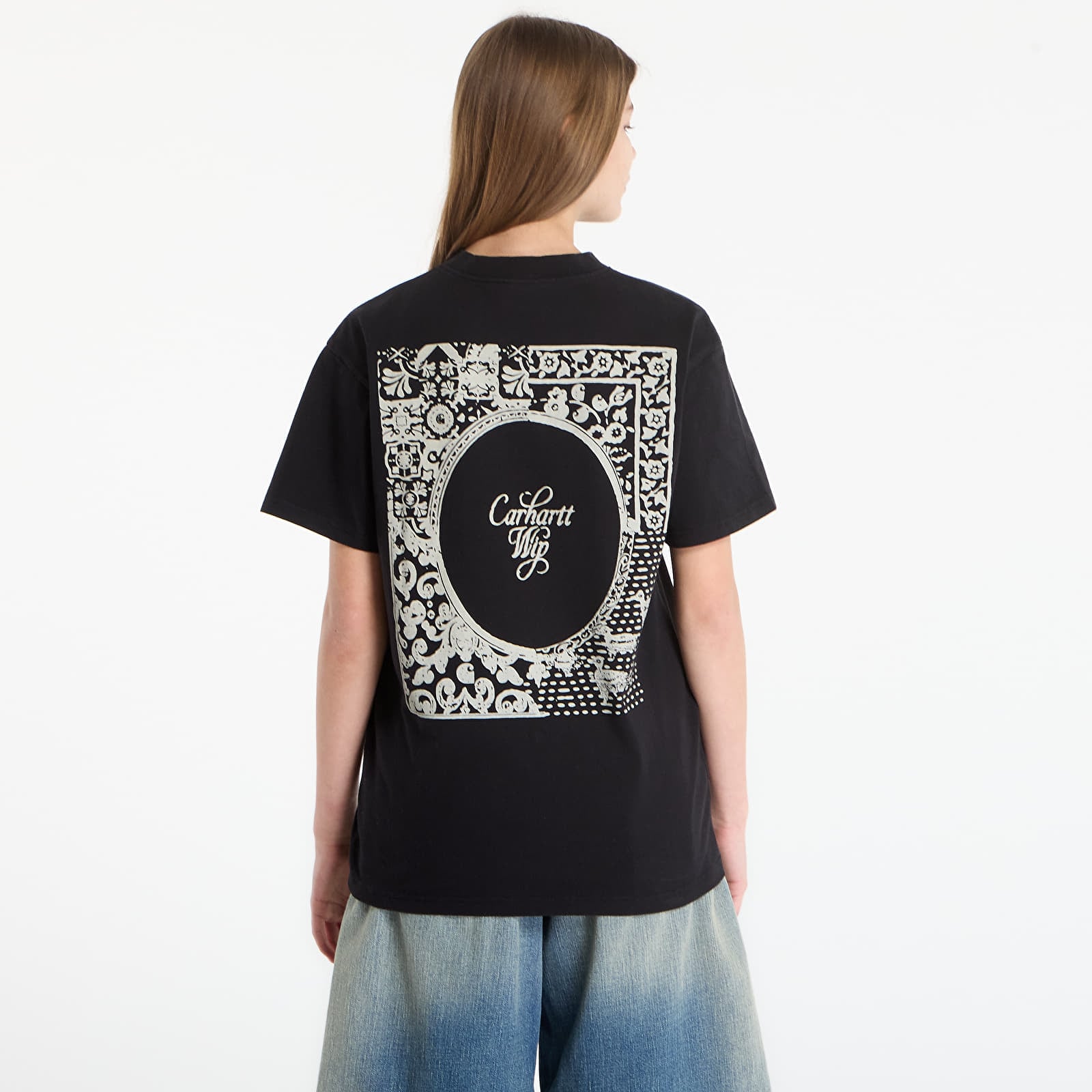 Pánske tričká Carhartt WIP S/S Vestige T-Shirt UNISEX Black
