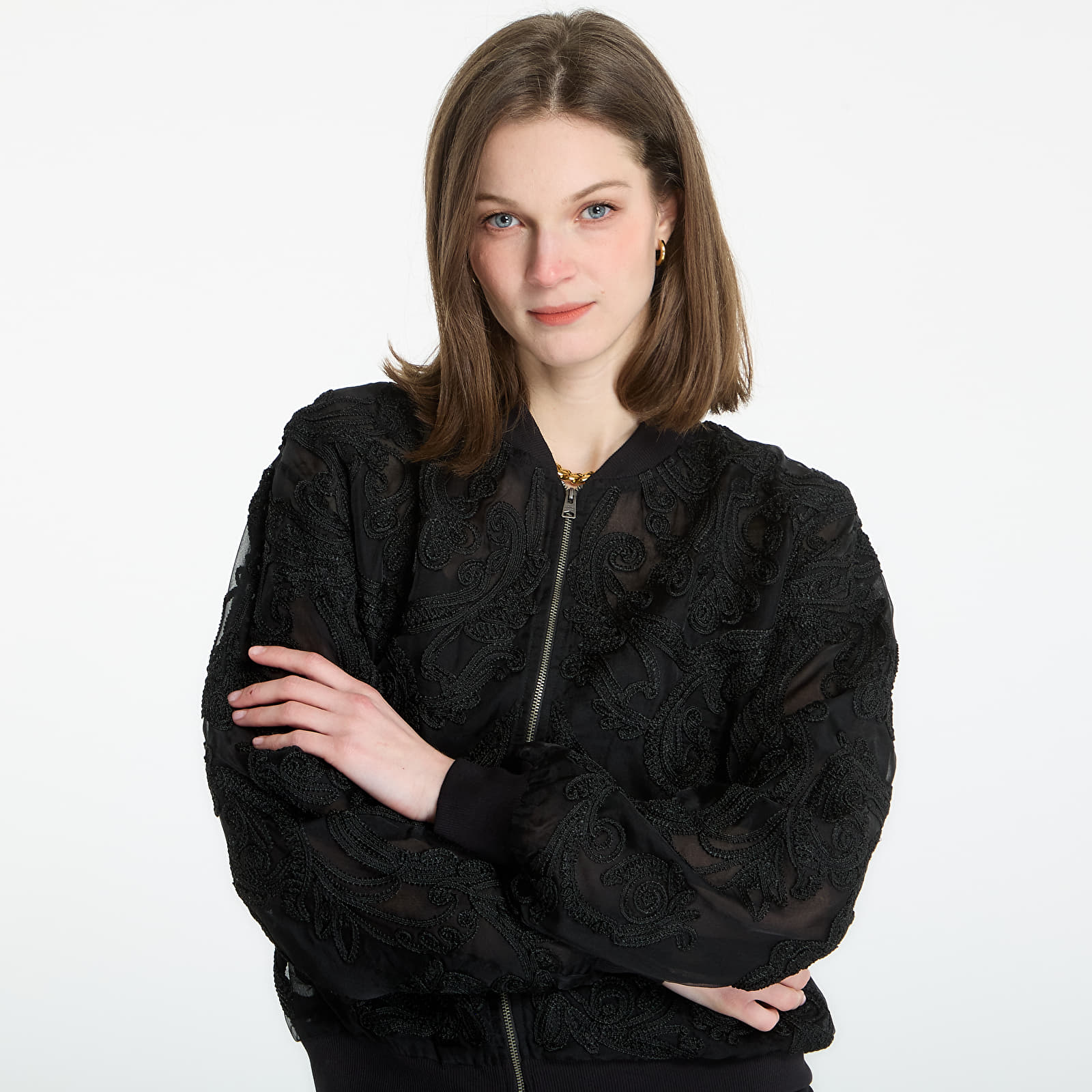 Giacche da donna AllSaints Jade Embellished Bomber Black