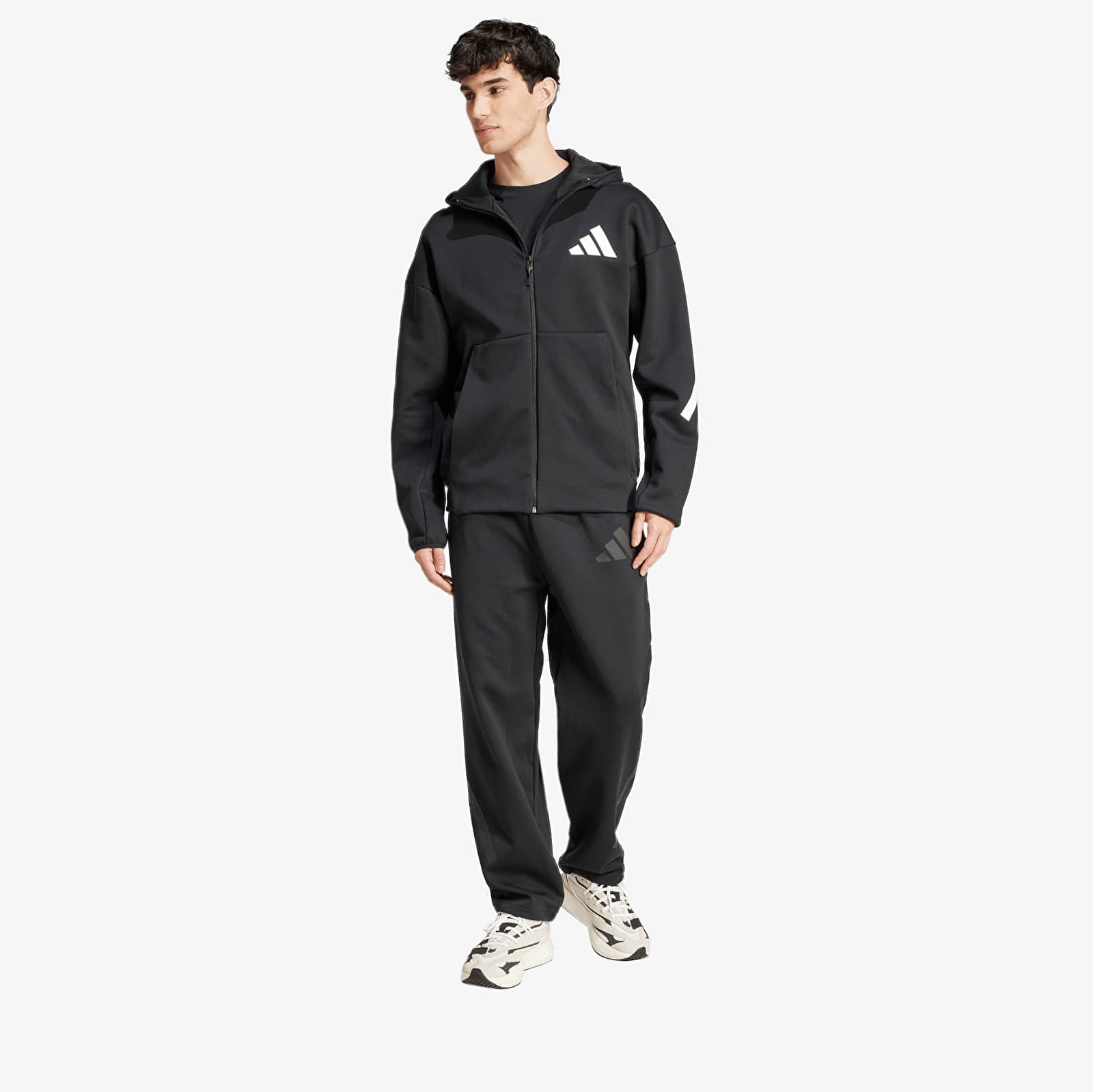 Miesten housut adidas Z.N.E. Open-Hem Joggers Black