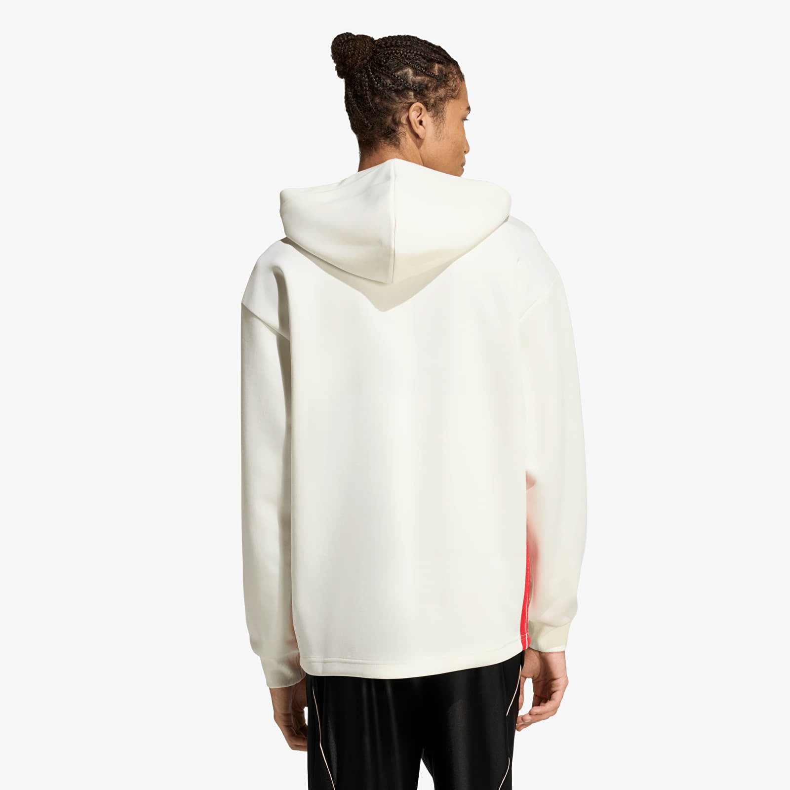 Miesten collegepaidat adidas Stadium Graphic Hoodie Off White/ Pure Ruby