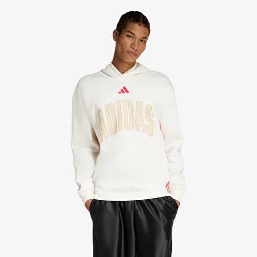 Felpa adidas Stadium Graphic Hoodie Off White/ Pure Ruby