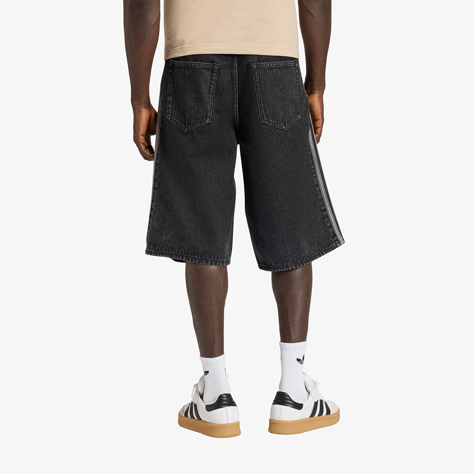 Kraťasy adidas Firebird Adicolor Denim Shorts True Black Denim