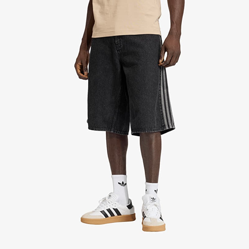 adidas Firebird Adicolor Denim Shorts True Black Denim