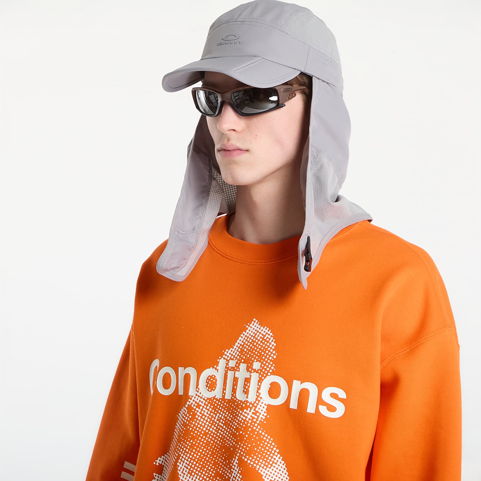 Vyriški džemperiai Nike ACG "Tuff Fleece" Men's Therma-FIT Pullover Crew-Neck Sweatshirt Safety Orange