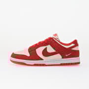 Nike Dunk Low Sail/ Lt Crimson-White-Metallic Silver