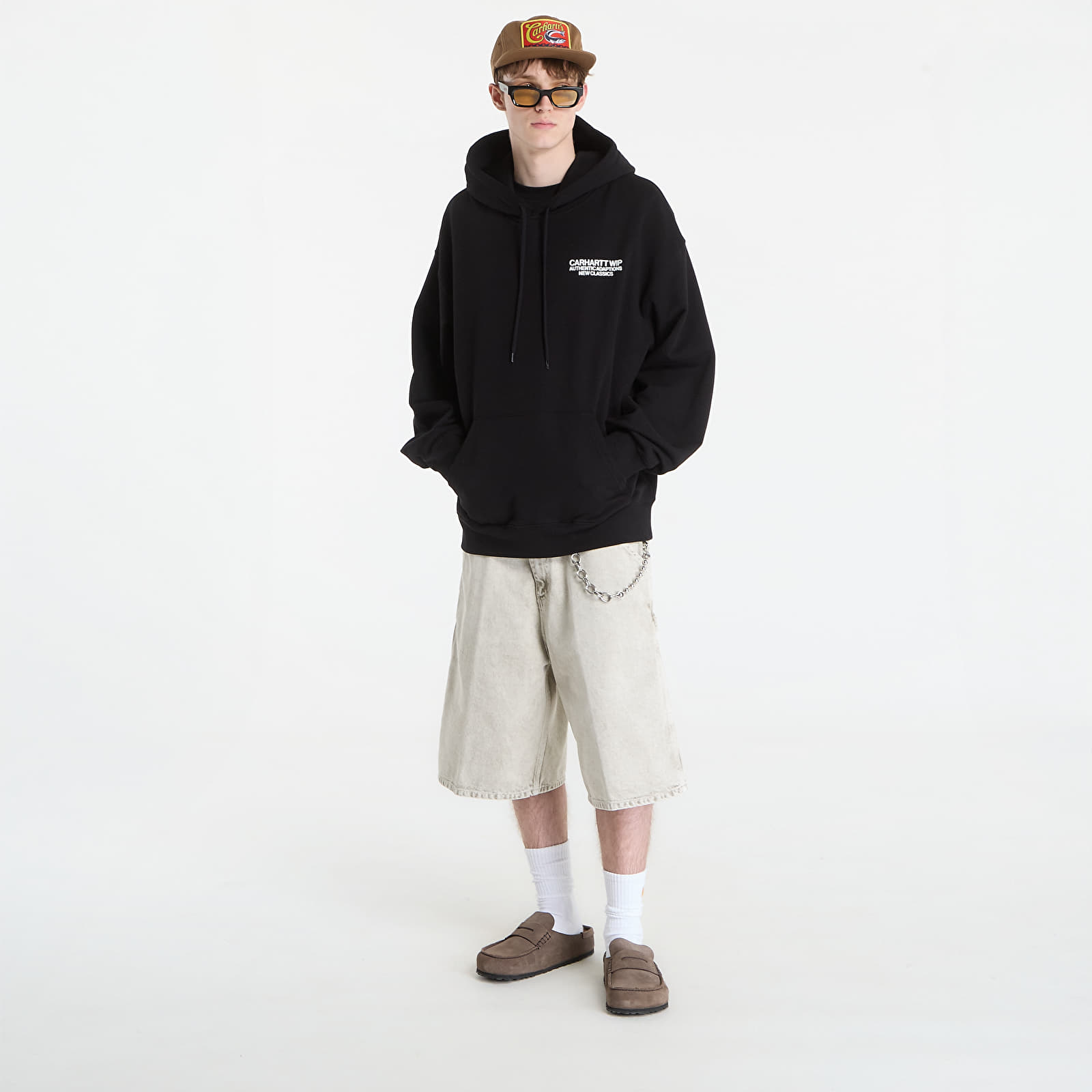 Pánske mikiny Carhartt WIP Hooded Sean Hamilton Sweat UNISEX Black