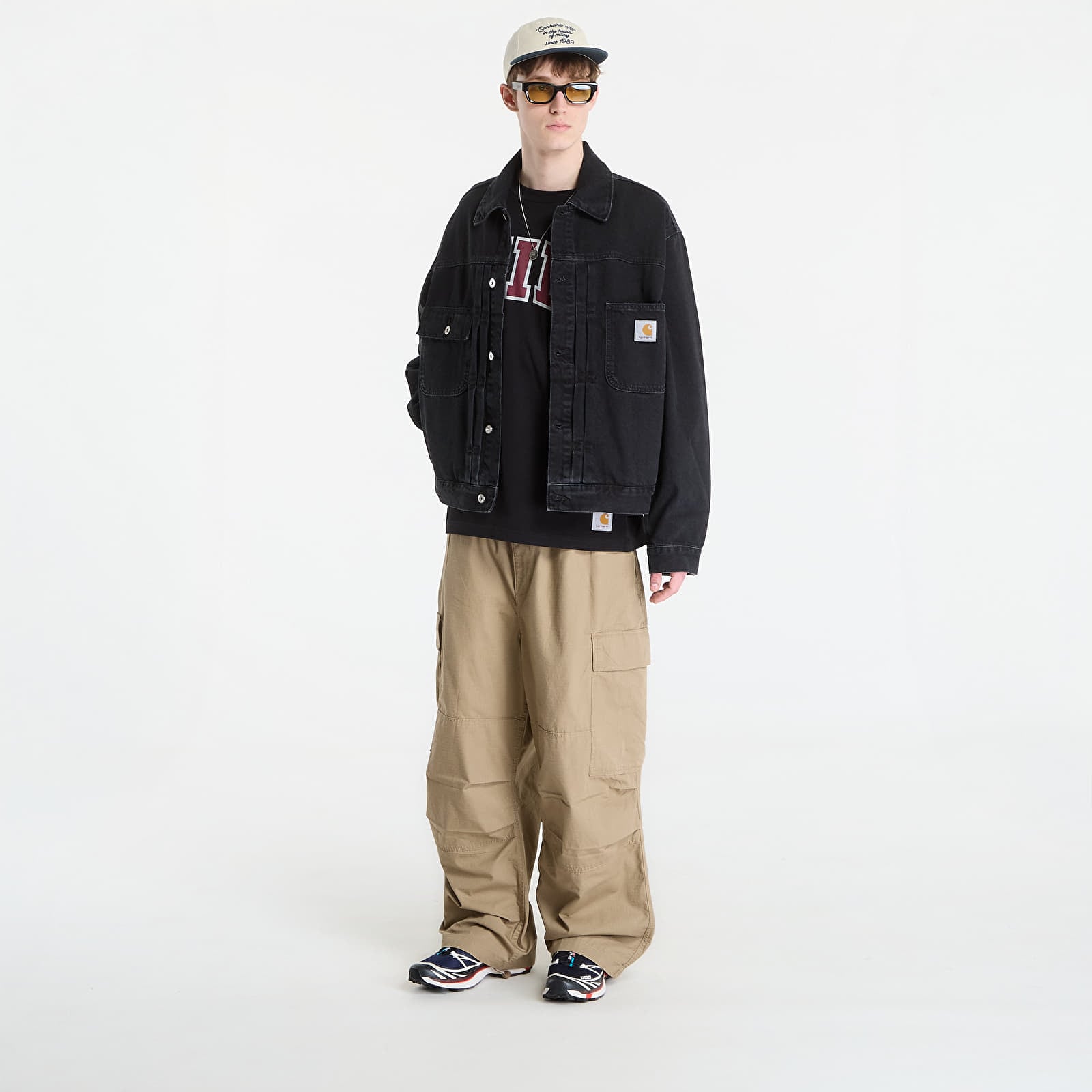 Pánské bundy Carhartt WIP Belmar Jacket UNISEX Black