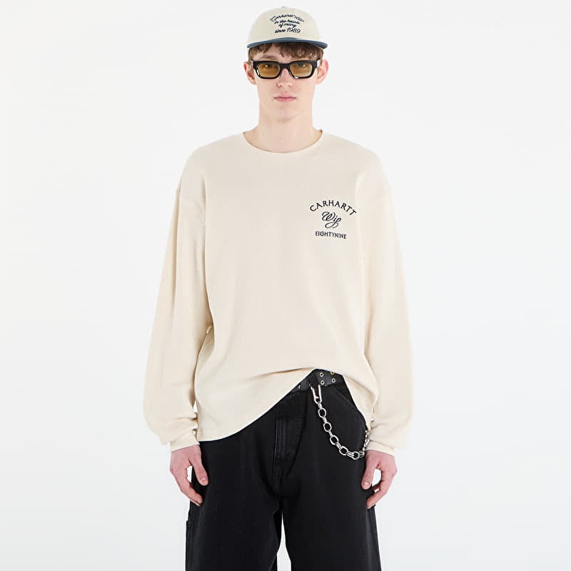 Majica Carhartt WIP L/S Eightynine Waffle T-Shirt UNISEX Natural/ Black