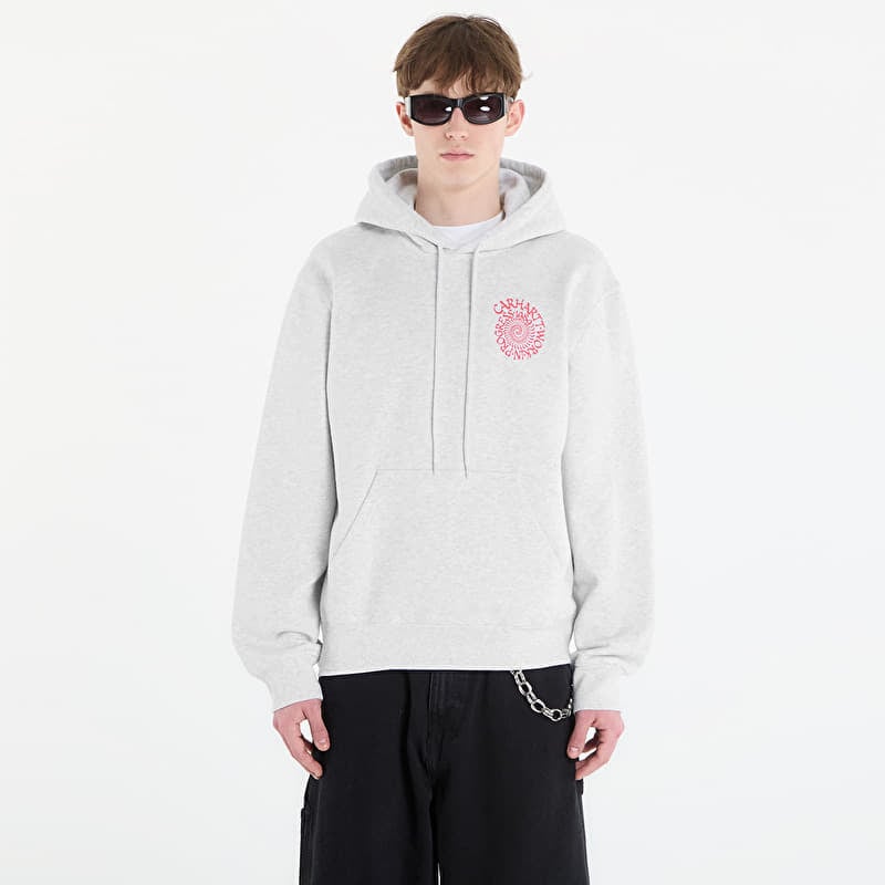 Džemperis Carhartt WIP Hooded Spiral Sweat UNISEX Ash Heather