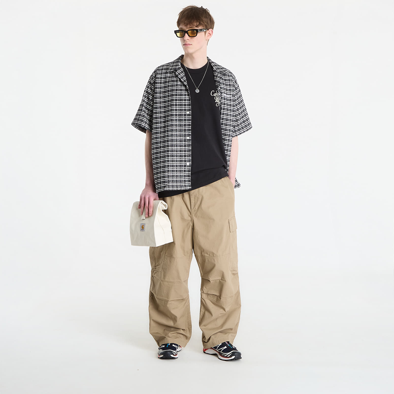 Pánske tričká Carhartt WIP S/S Vestige T-Shirt UNISEX Black