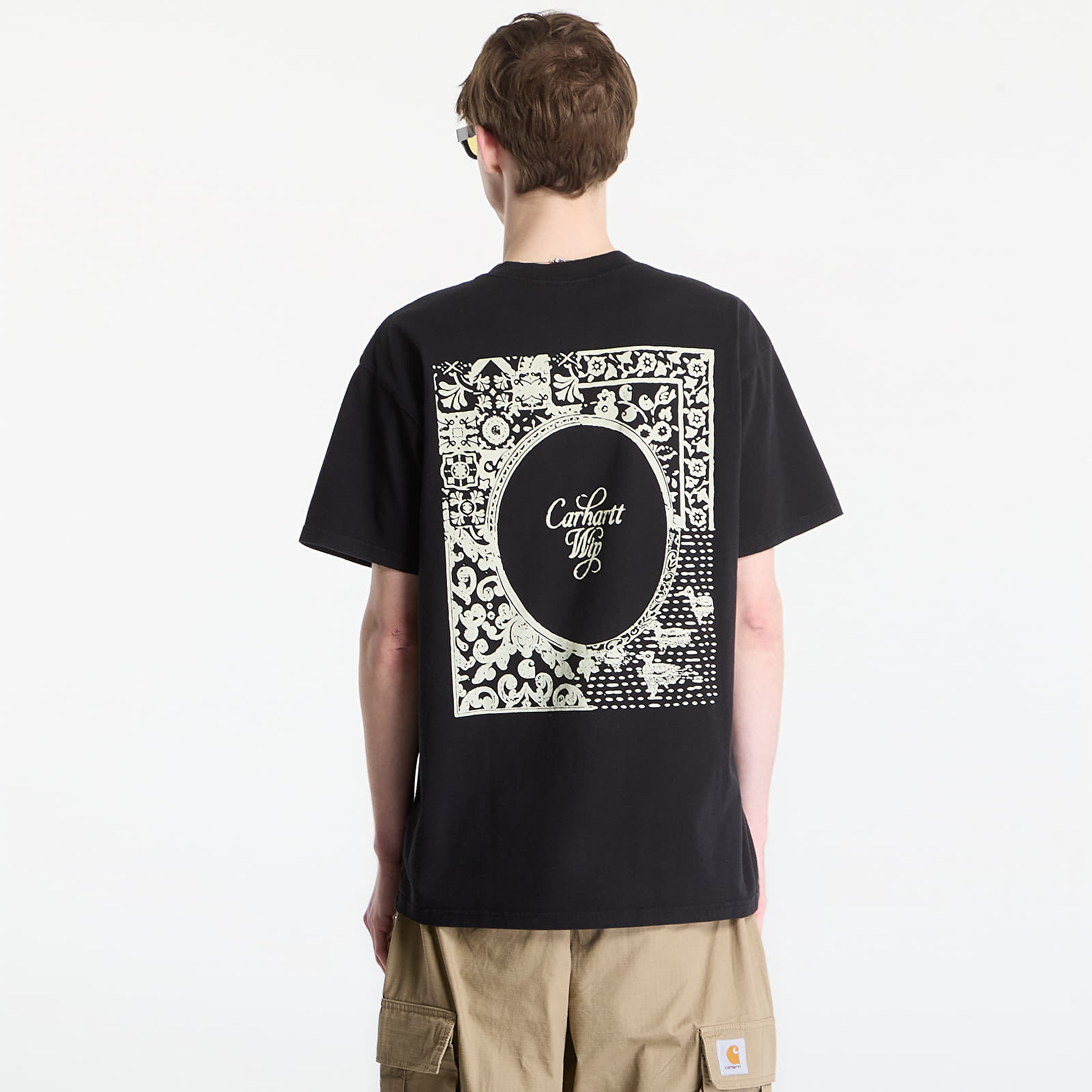Pánske tričká Carhartt WIP S/S Vestige T-Shirt UNISEX Black