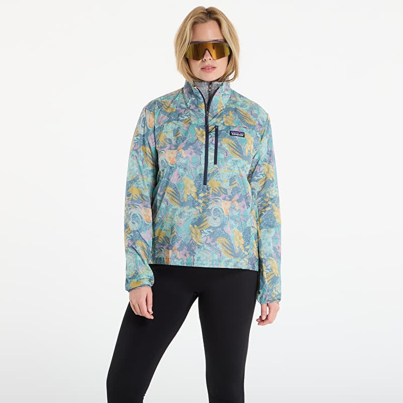 Jaka Patagonia W's Houdini Stash 1/2 Zip P/O Moon Tripper: Blue Sage