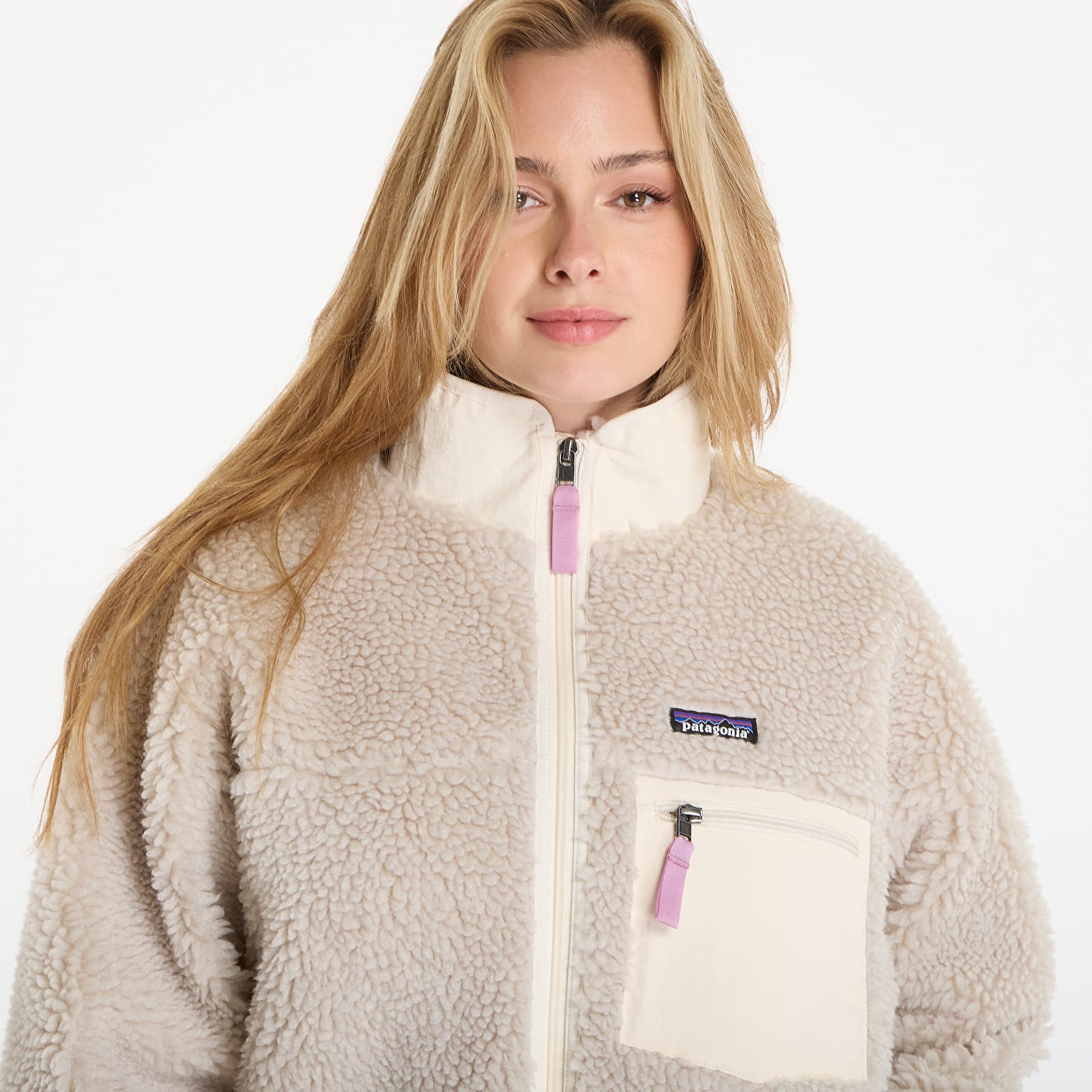 Bundy Patagonia W's Classic Retro-X Jacket Natural W/Light Violet