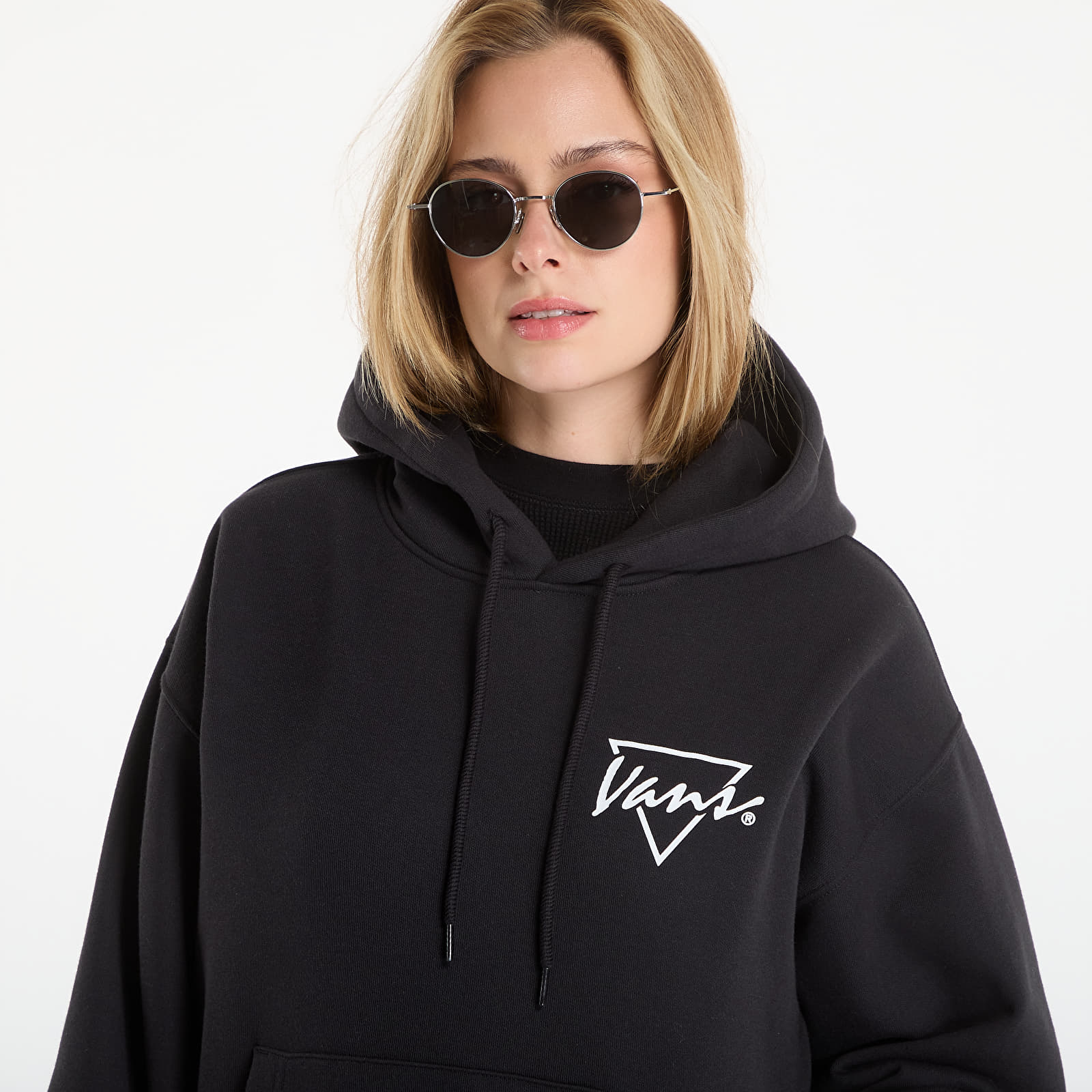 Mikiny Vans Palm Drive Pullover Black