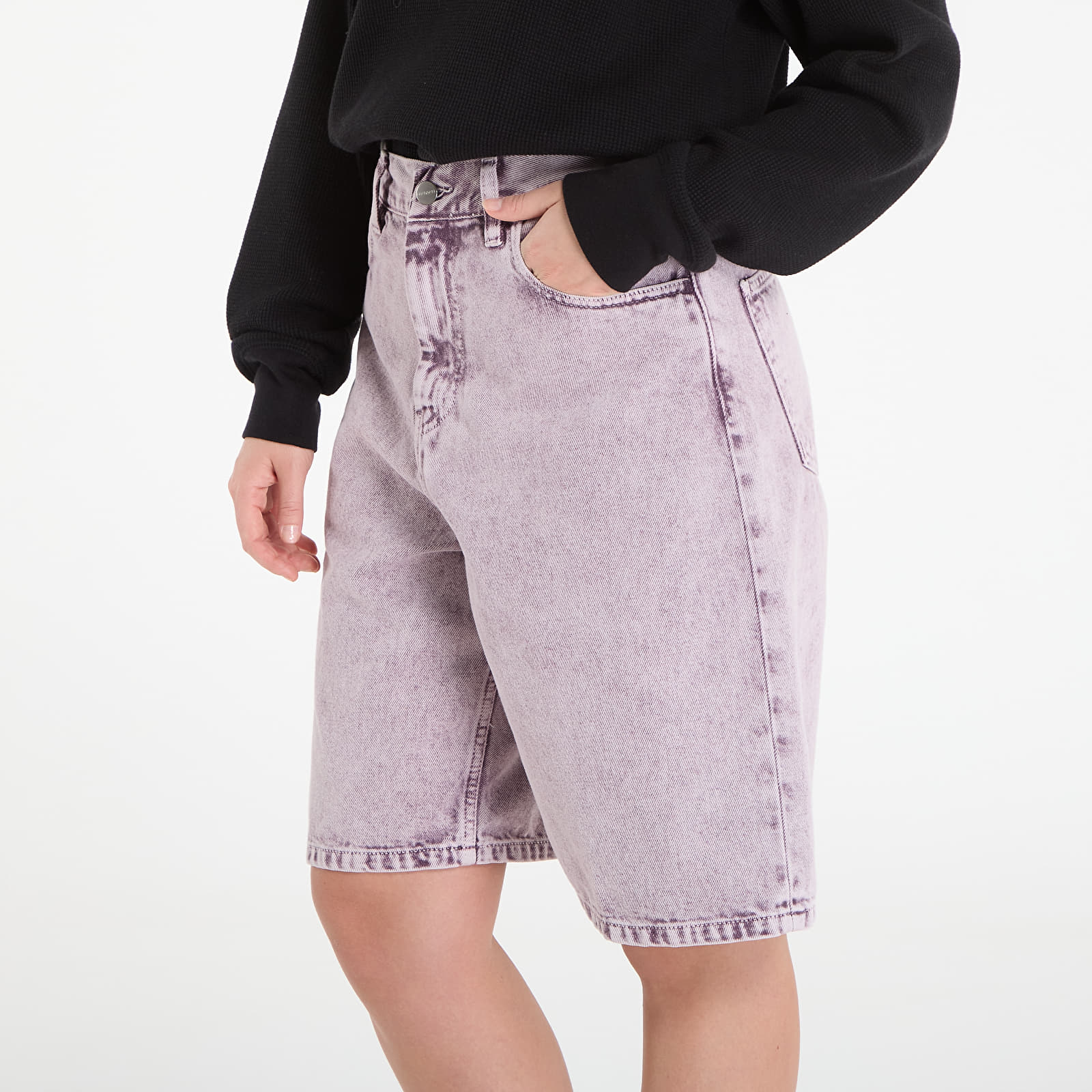 Kraťasy Carhartt WIP W' Brandon Short Cozy Purple Chalk Wash