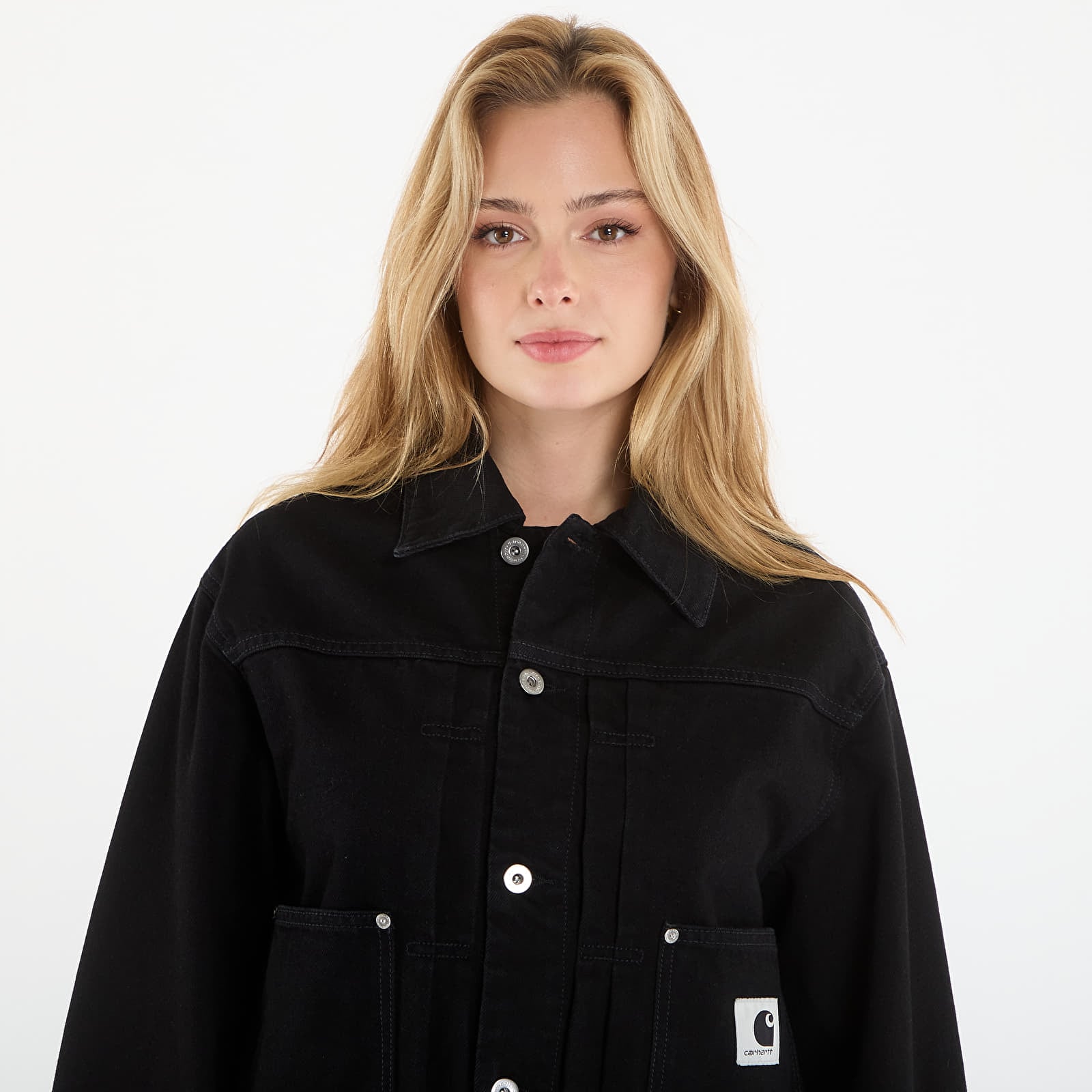 Dámske bundy Carhartt WIP W' Belmar Jacket Black Rinsed