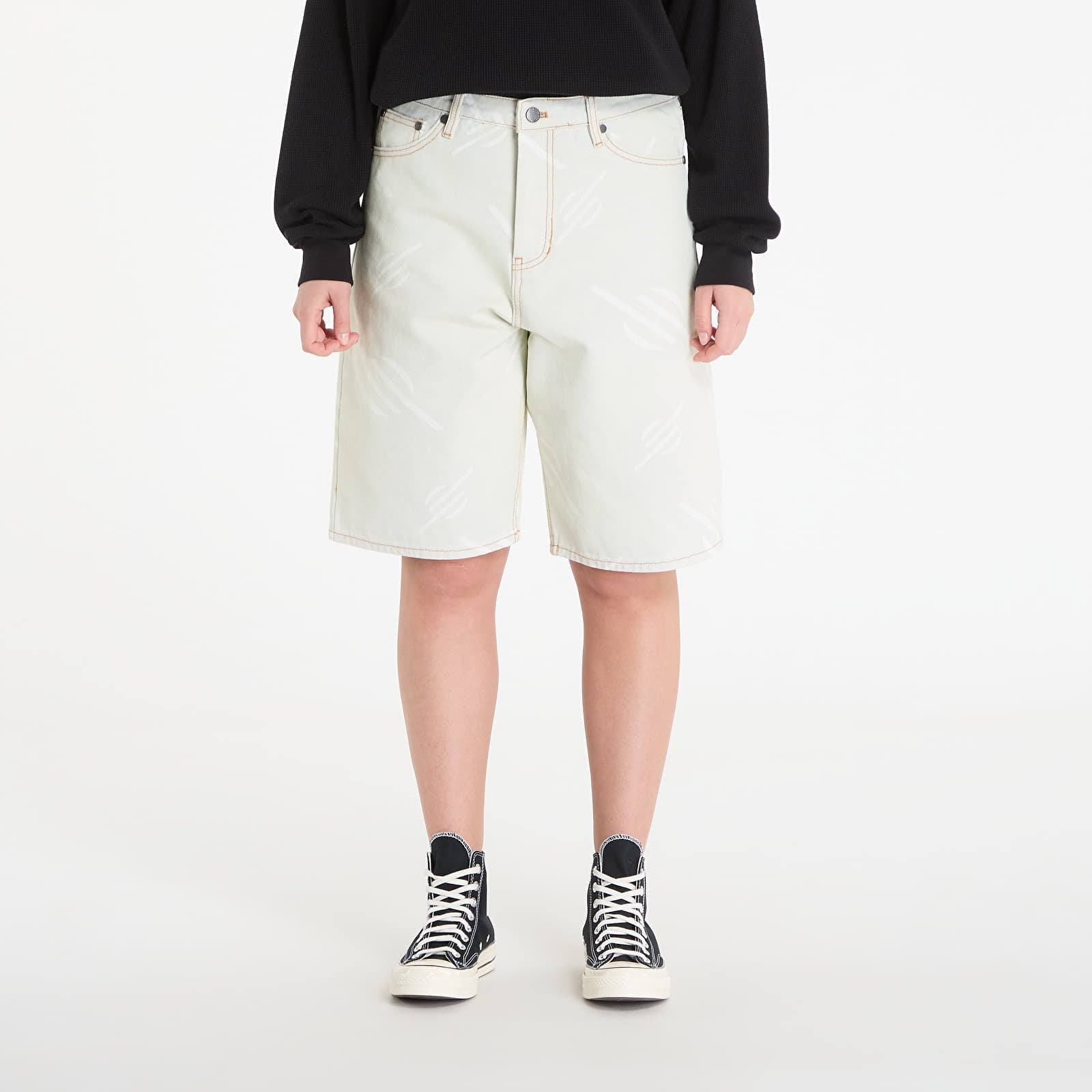 Жіночі шорти Daily Paper Monogram Canvas Shorts Foggy Dew