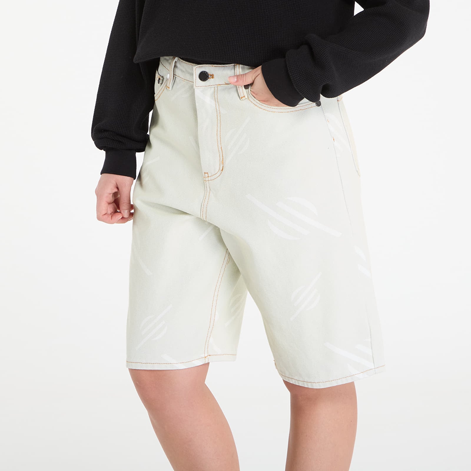 Жіночі шорти Daily Paper Monogram Canvas Shorts Foggy Dew