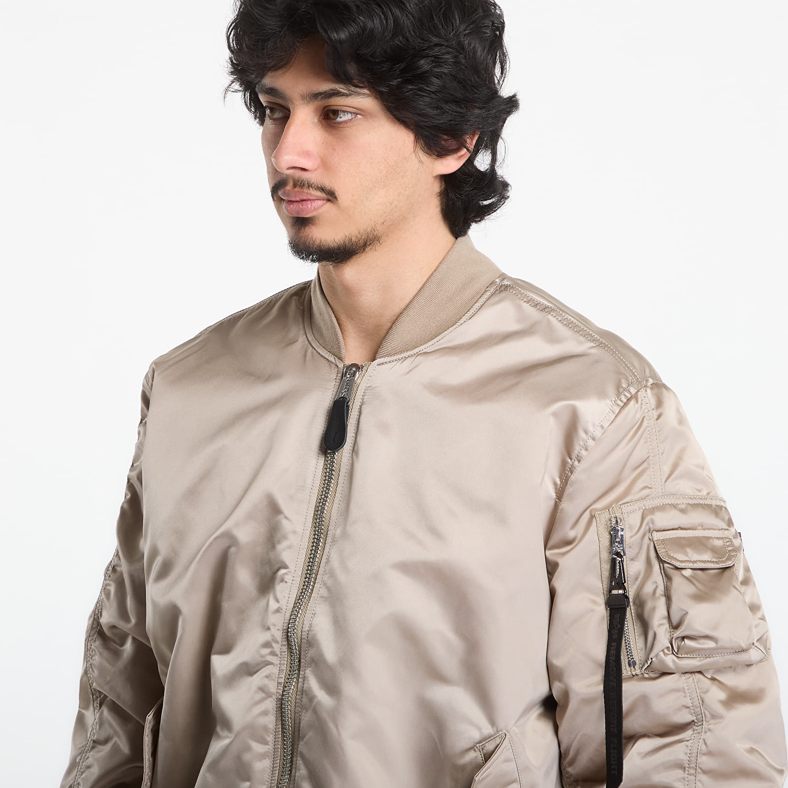 Pánske bundy Alpha Industries MA-1 UV Vintage Sand