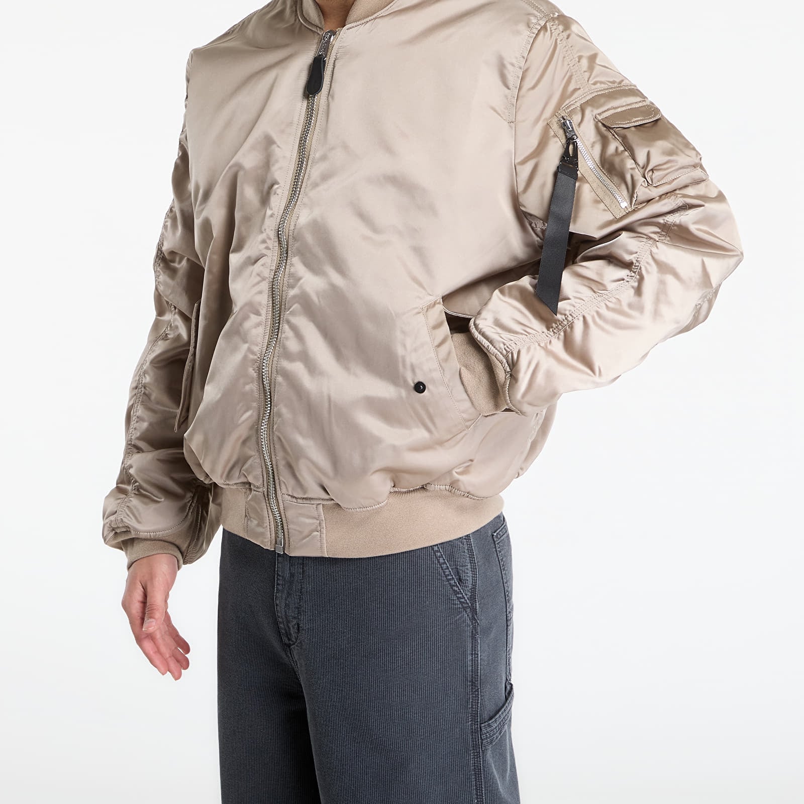 Pánske bundy Alpha Industries MA-1 UV Vintage Sand