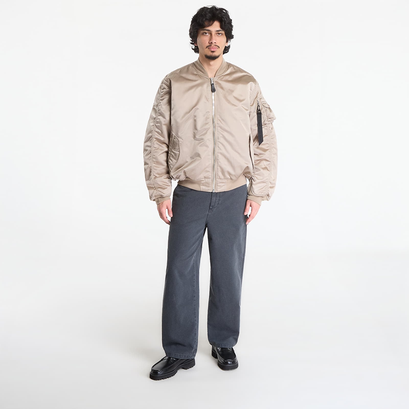 Pánske bundy Alpha Industries MA-1 UV Vintage Sand