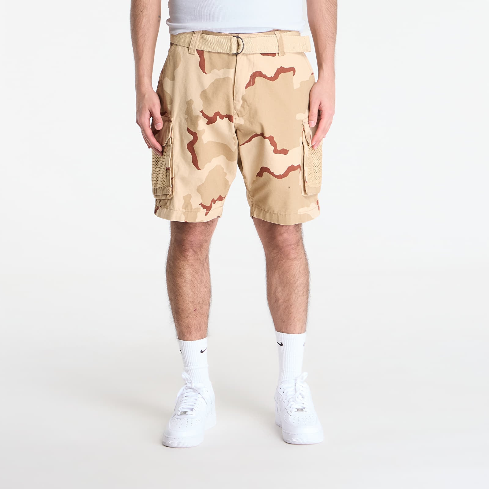 Pánske šortky Alpha Industries Mesh Utility Short Camo Desert Camo 91