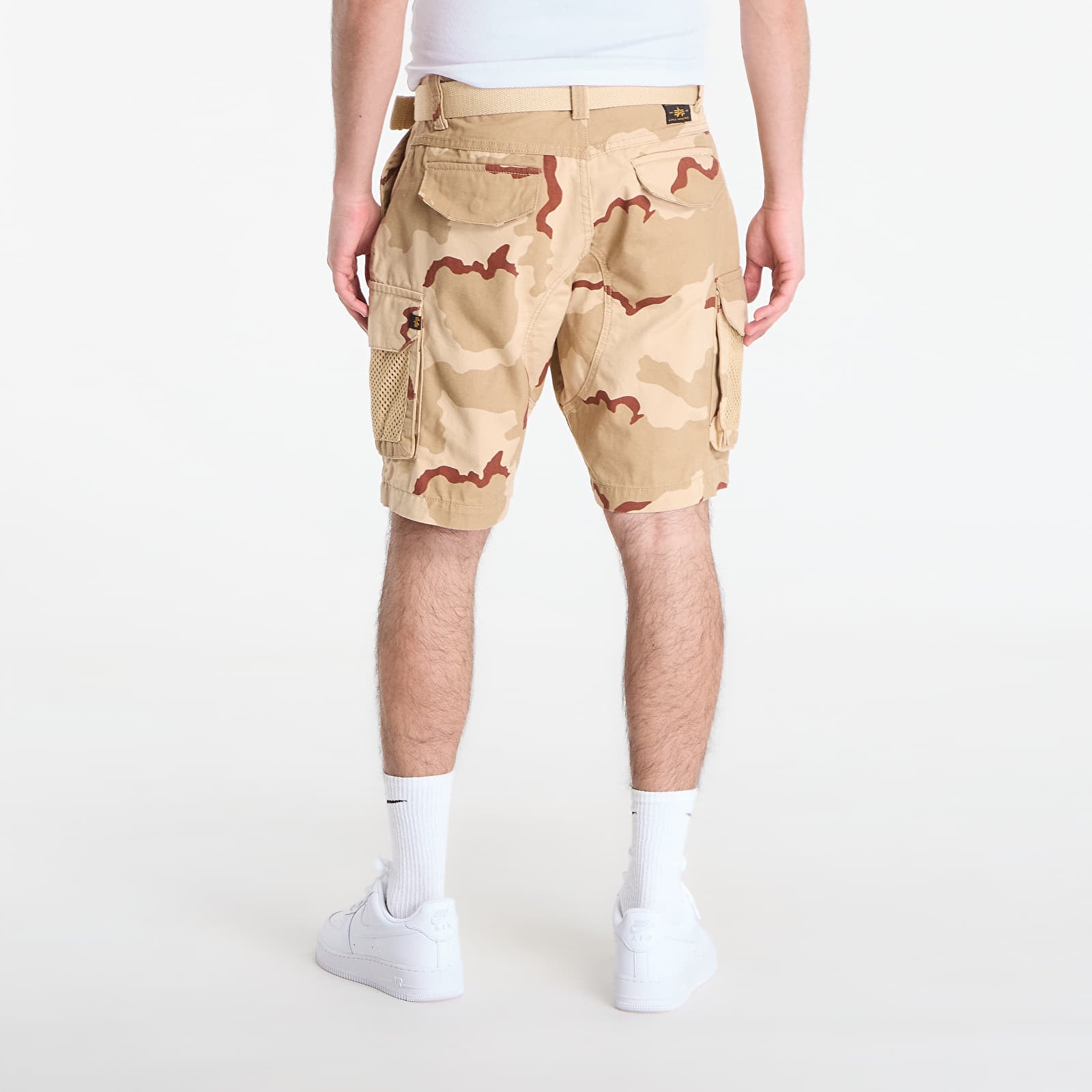 Pánske šortky Alpha Industries Mesh Utility Short Camo Desert Camo 91
