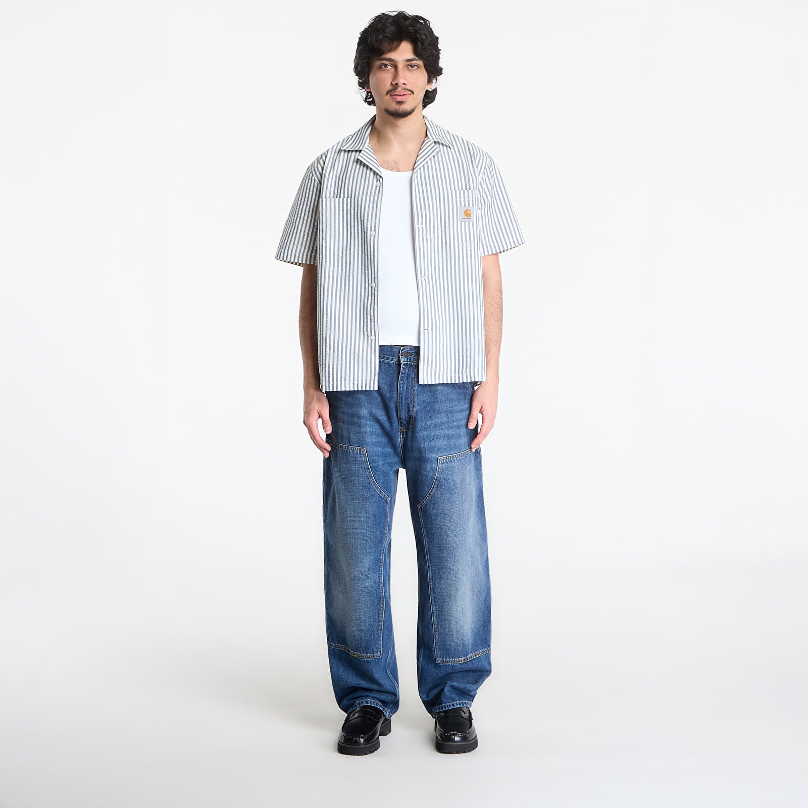 Džíny Carhartt WIP OG Double Knee Pant UNISEX Blue