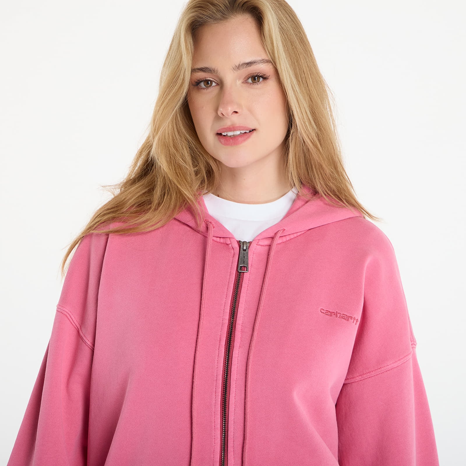 Pánske mikiny Carhartt WIP Hooded Benton Sweat Jacket UNISEX Primrose