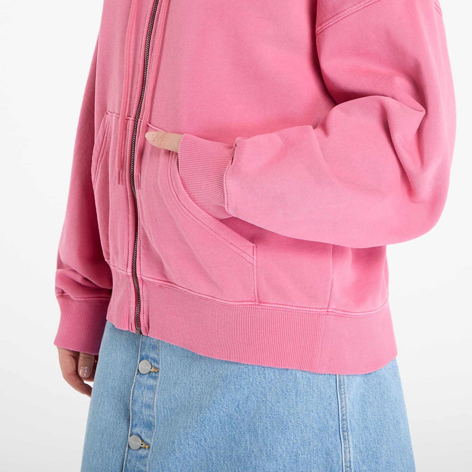 Pánske mikiny Carhartt WIP Hooded Benton Sweat Jacket UNISEX Primrose