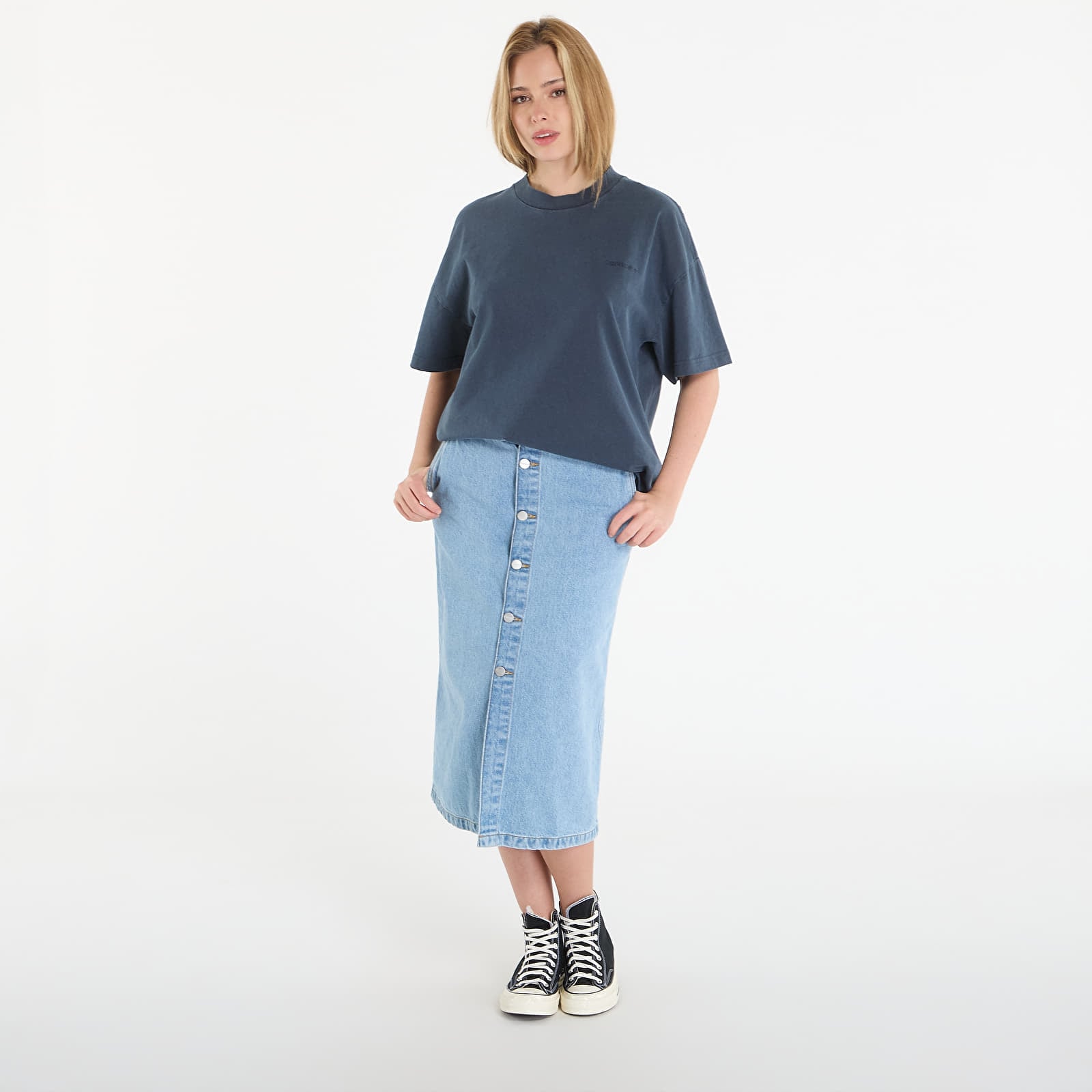 Meeste T-särgid Carhartt WIP S/S Benton T-Shirt UNISEX Carbon