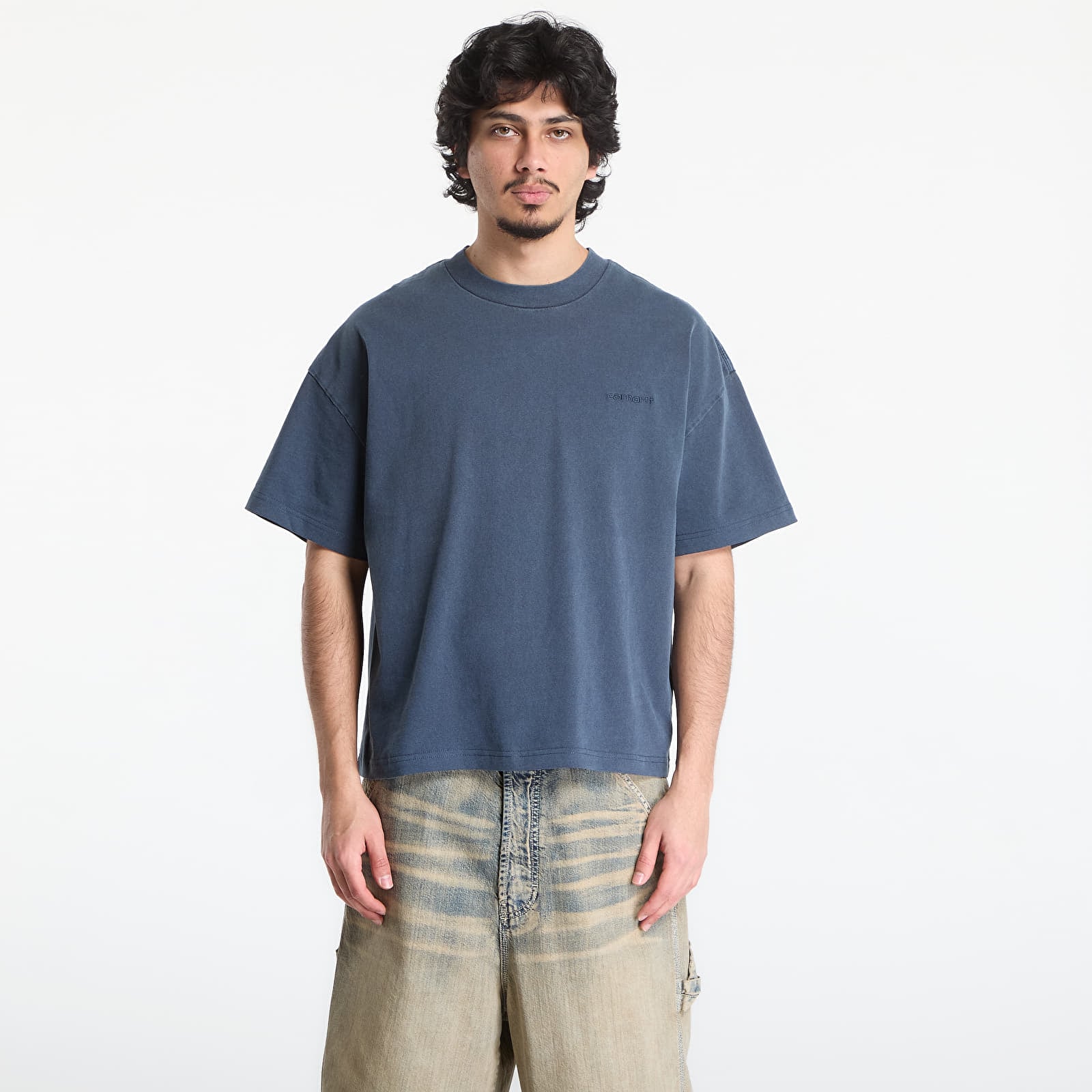 Meeste T-särgid Carhartt WIP S/S Benton T-Shirt UNISEX Carbon