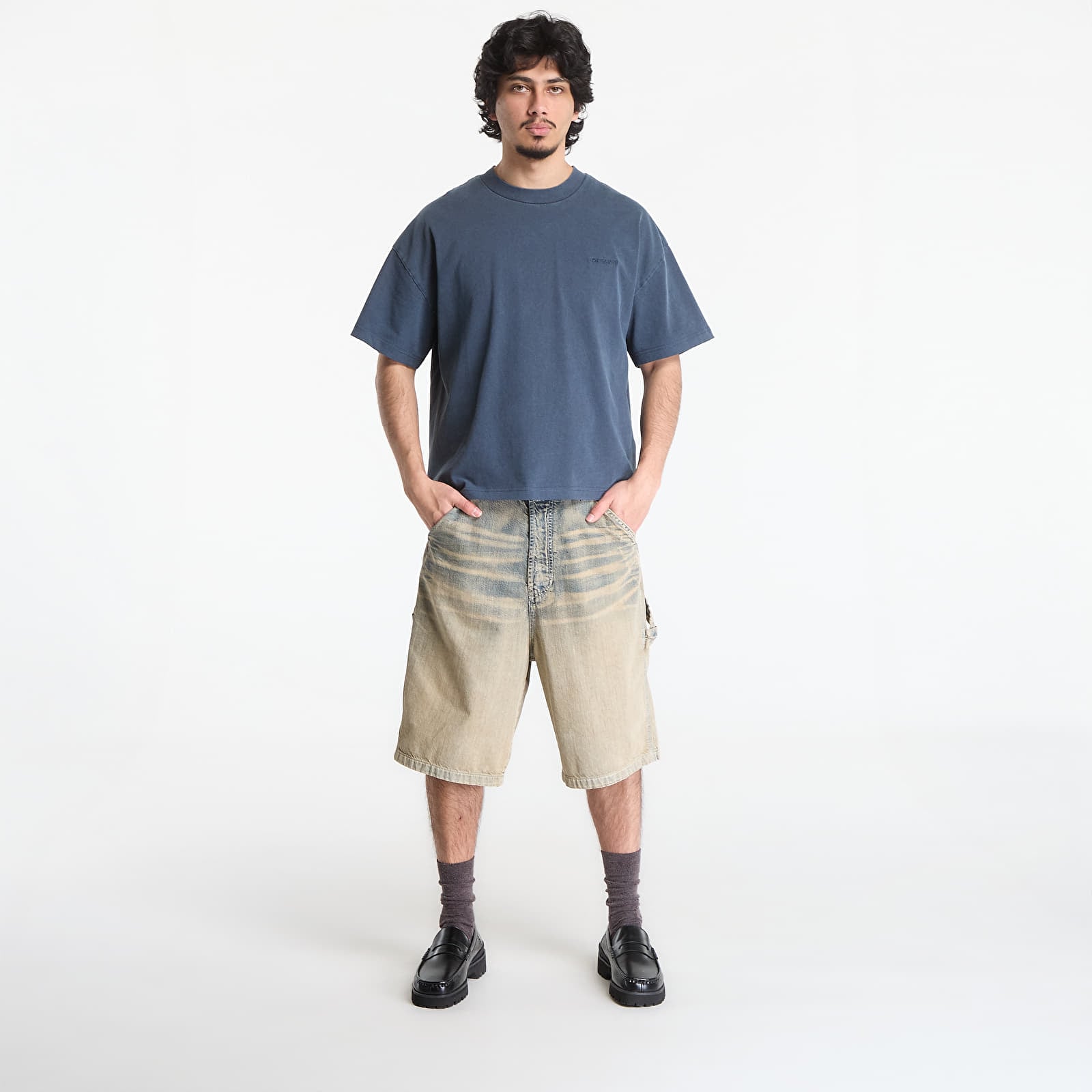 Meeste T-särgid Carhartt WIP S/S Benton T-Shirt UNISEX Carbon