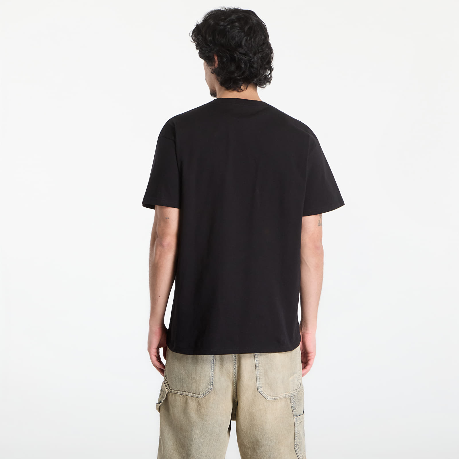 Férfi pólok Carhartt WIP S/S Longhand Pocket T-Shirt UNISEX Black/ White