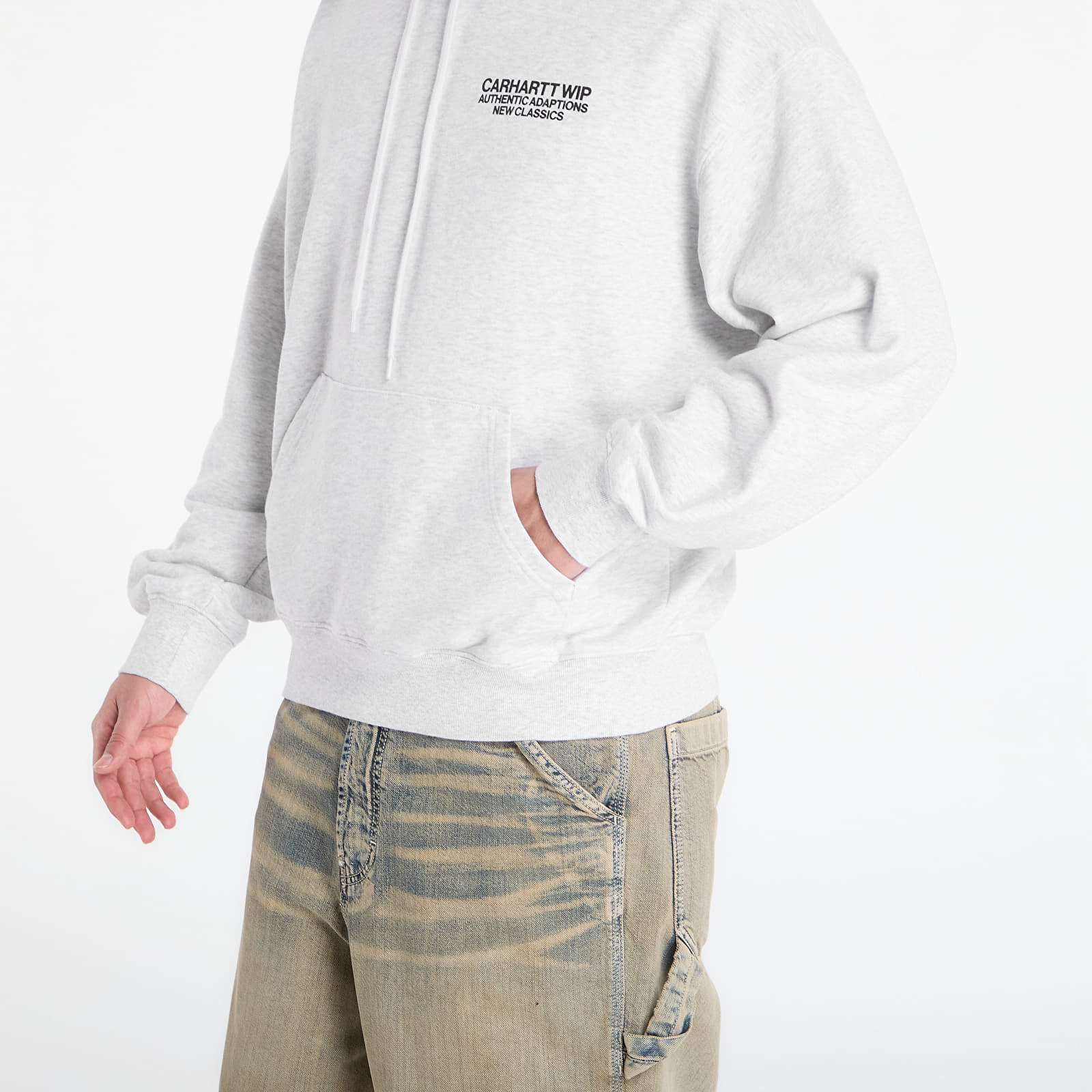 Pánske mikiny Carhartt WIP Hooded Sean Hamilton Sweat UNISEX Ash Heather