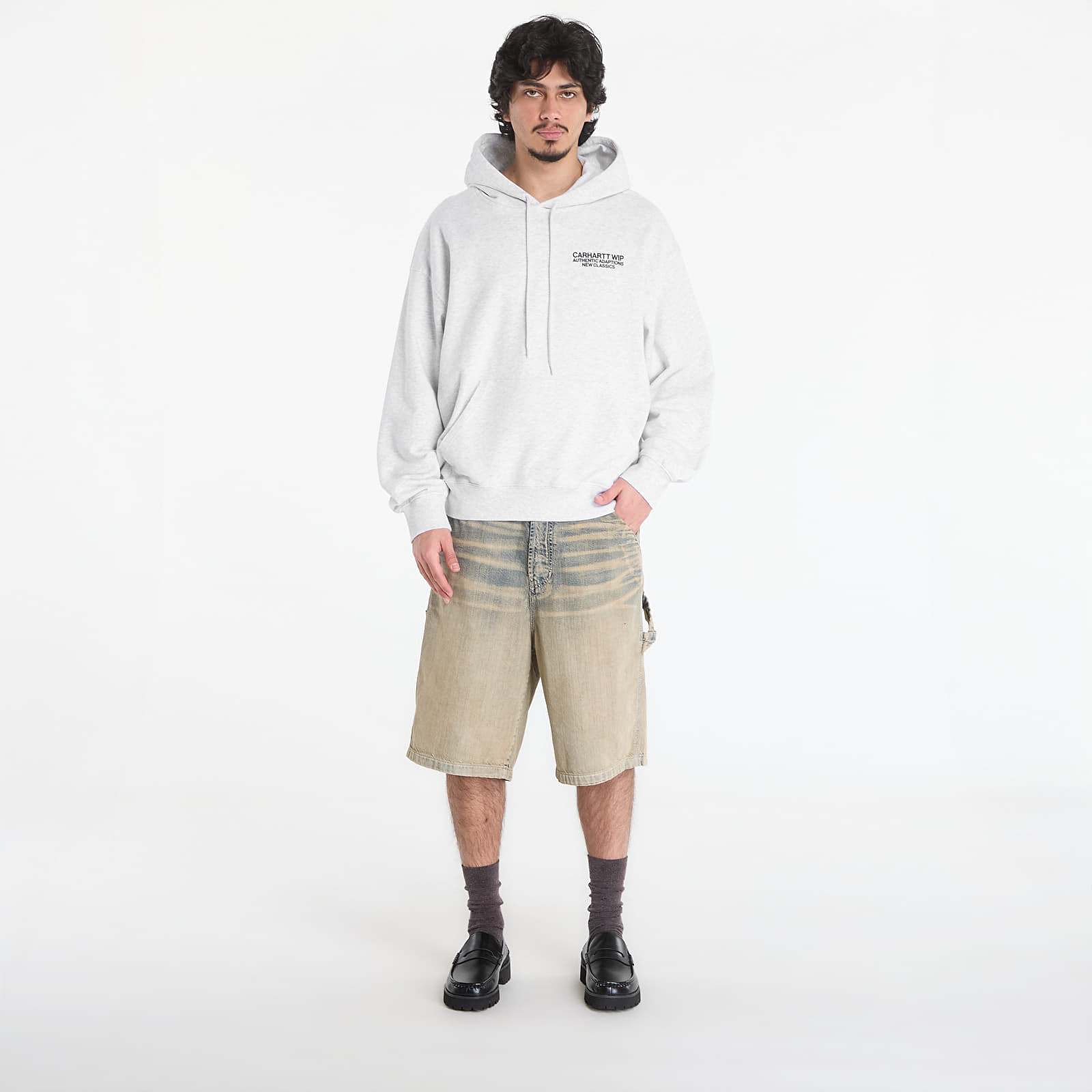 Pánske mikiny Carhartt WIP Hooded Sean Hamilton Sweat UNISEX Ash Heather