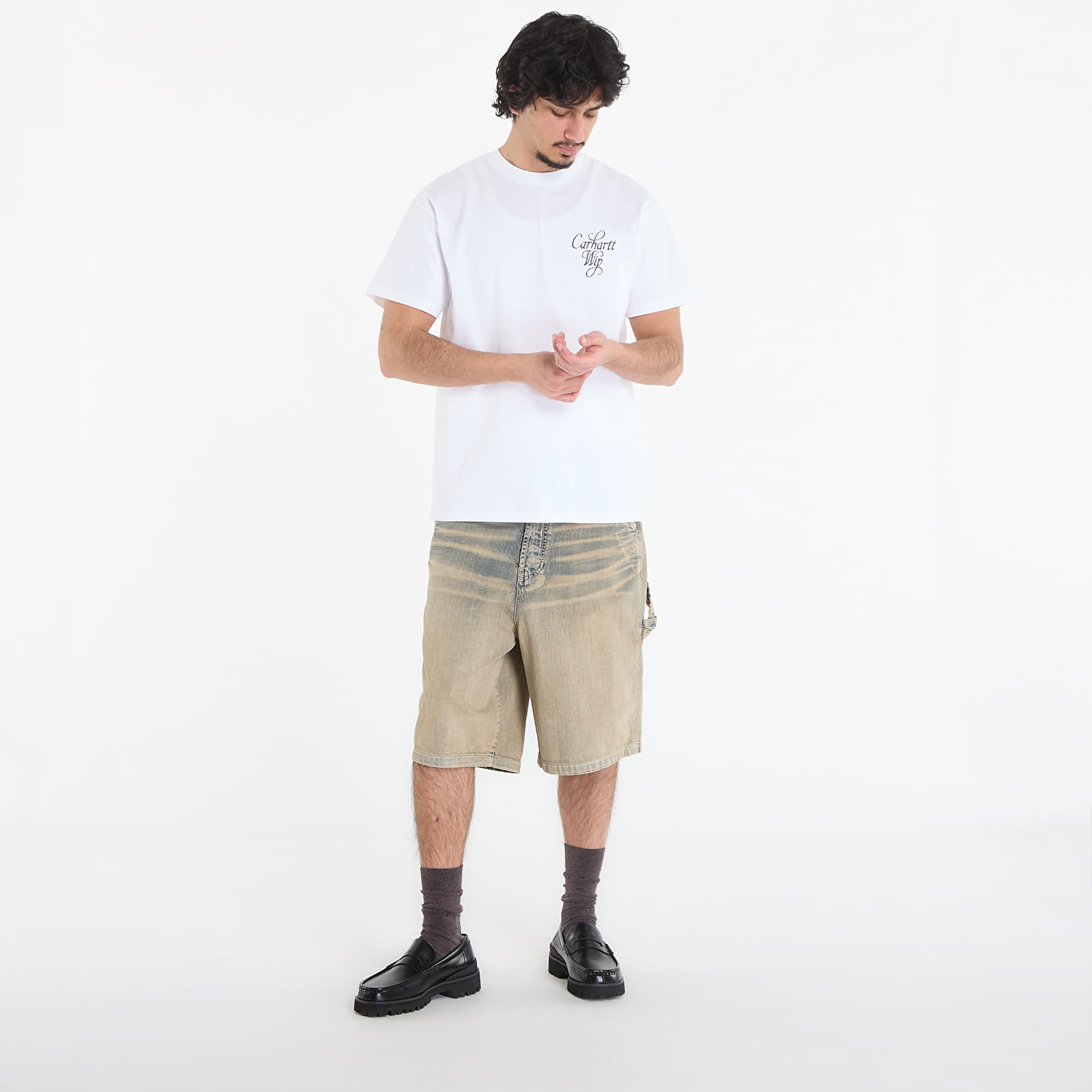 Ανδρικά μπλουζάκια Carhartt WIP S/S Vestige T-Shirt UNISEX White