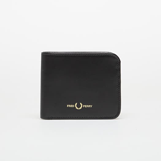 Peněženka FRED PERRY Smooth Leather Billfold Wallet Black