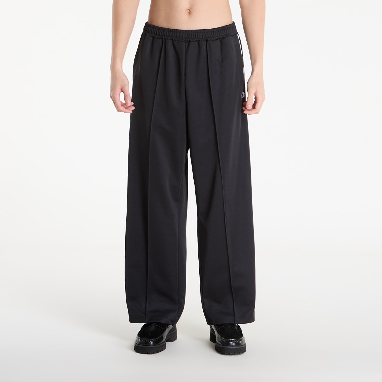 Träningsbyxor för män FRED PERRY Wide Leg Track Pant Black