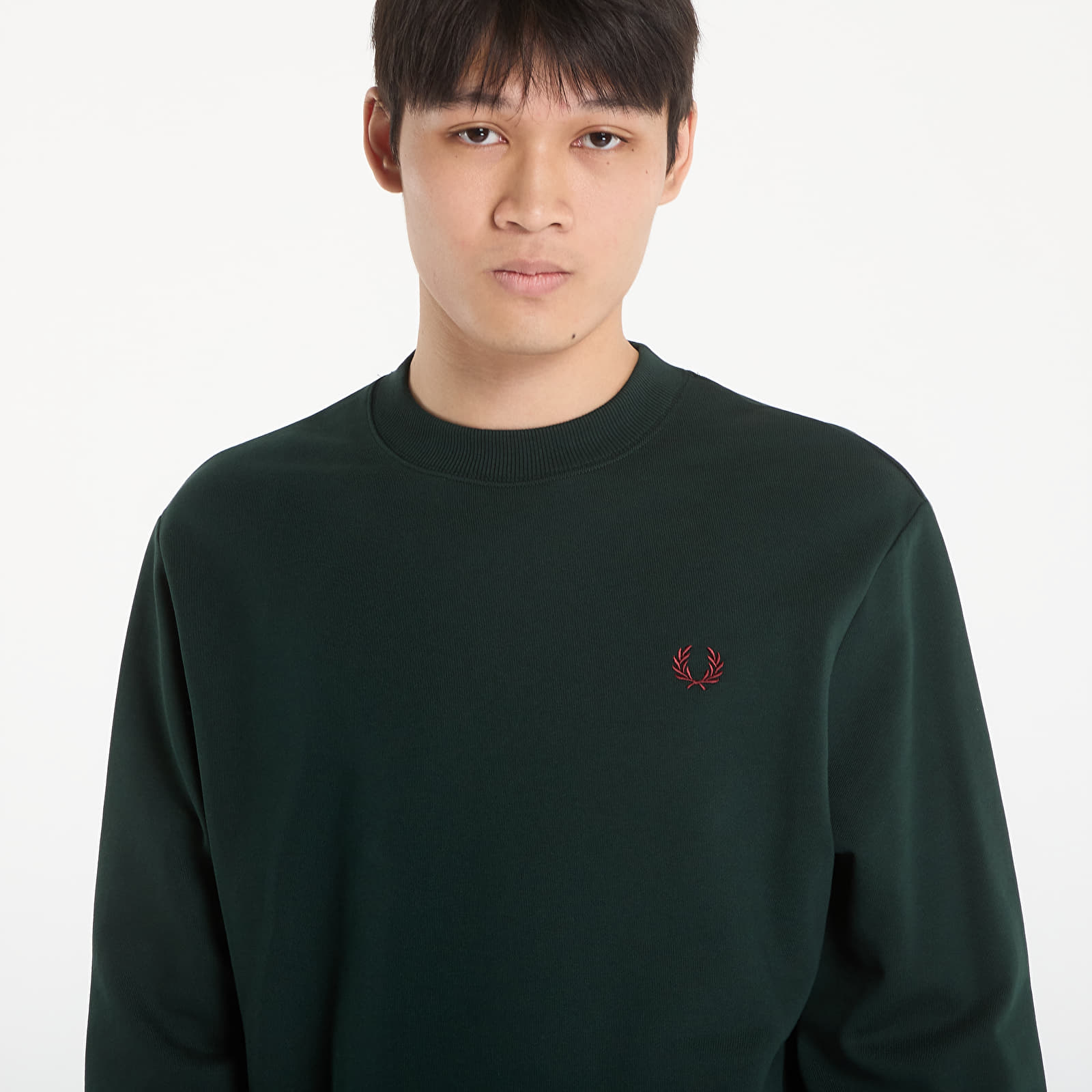 Meeste kampsunid FRED PERRY Crew Neck Sweatshirt Grsrts/ Stkbl/ Oxb
