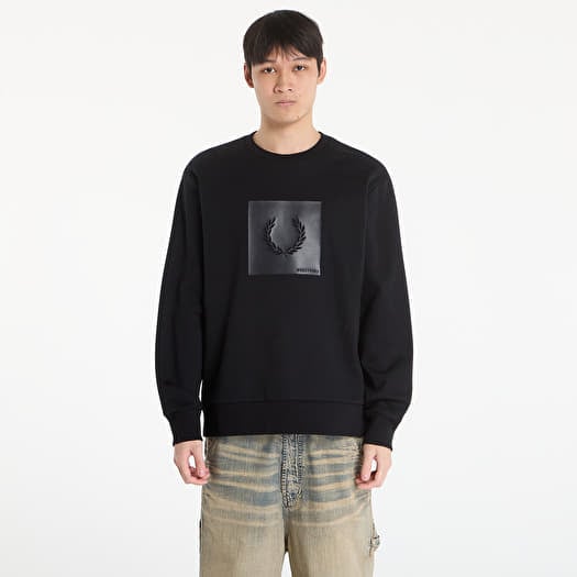 Sweatshirt FRED PERRY Box Graphic Sweatshirt Black/ Anchorgrey