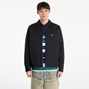 FRED PERRY Twill Overshirt Black