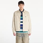 FRED PERRY Twill Overshirt Oatmeal