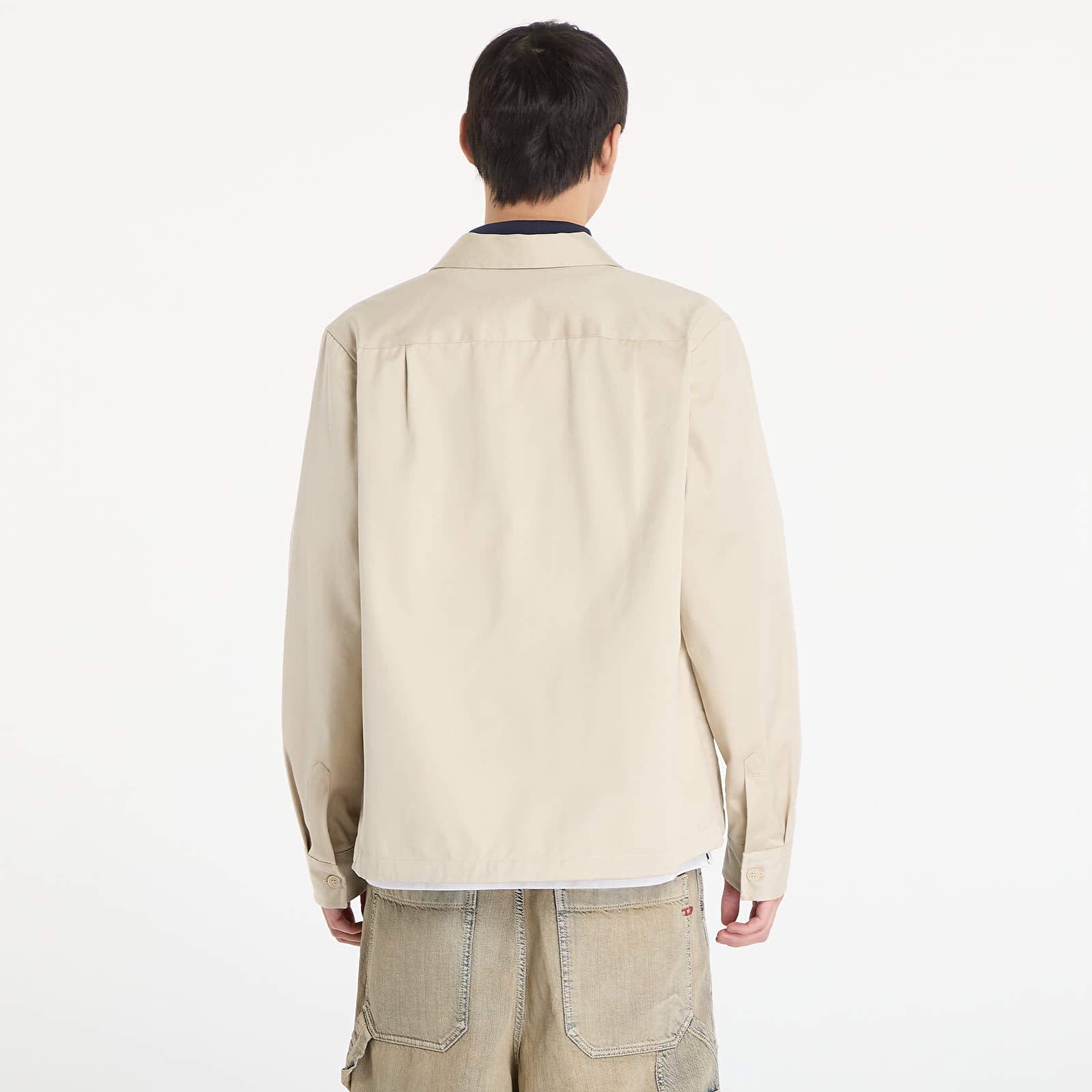 Meeste ülisärgid FRED PERRY Twill Overshirt Oatmeal