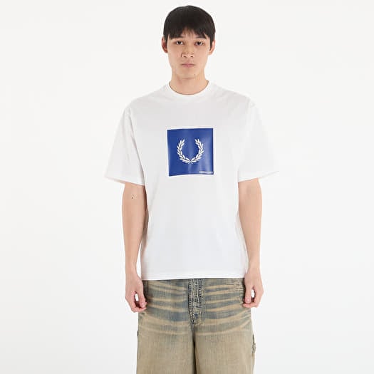 Maglietta FRED PERRY Box Graphic T-Shirt Snow White