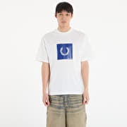 FRED PERRY Box Graphic T-Shirt Snow White