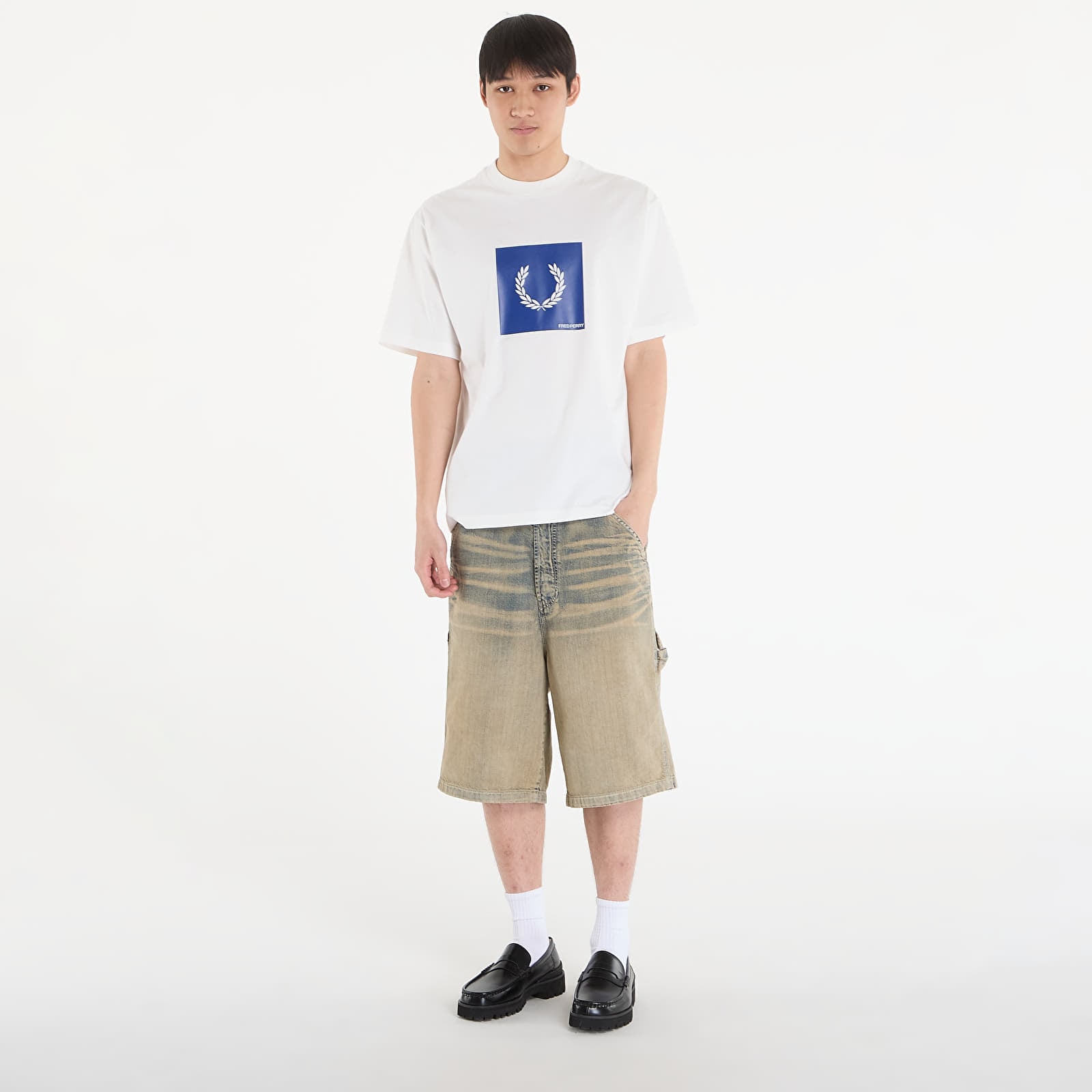Men's T-shirts FRED PERRY Box Graphic T-Shirt Snow White